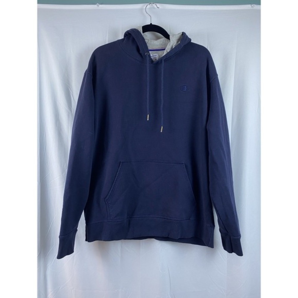 Vintage Champion Authentic Athleticwear Navy Blue Hoodie Men's Size‎ XL